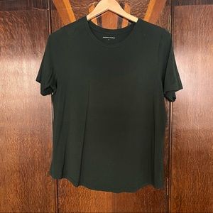 Universal Standard T-Rex shirt in Forest Green, size S